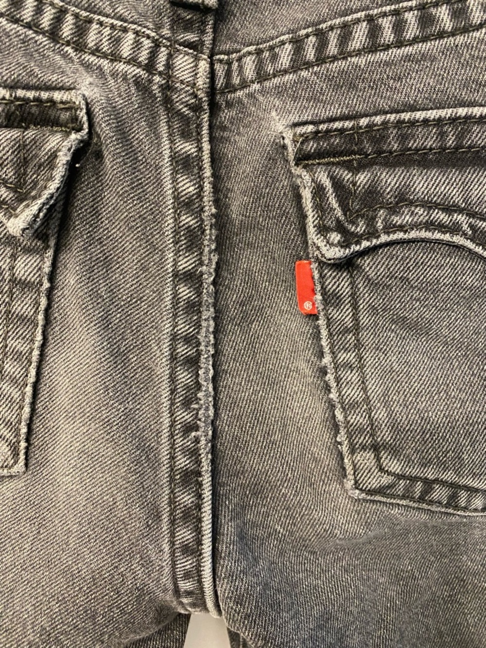 Levi's Noughties Boot Cut Low Rise Y2K Streetwear Black Charcoal Jeans Size 29 - Picture 9 of 16